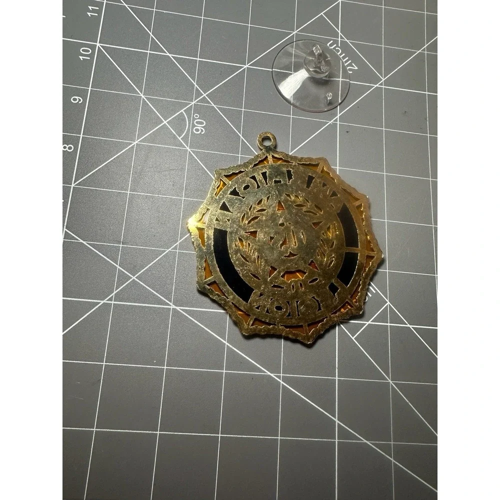 United States American Legion Amber Sun Catcher New In Bag